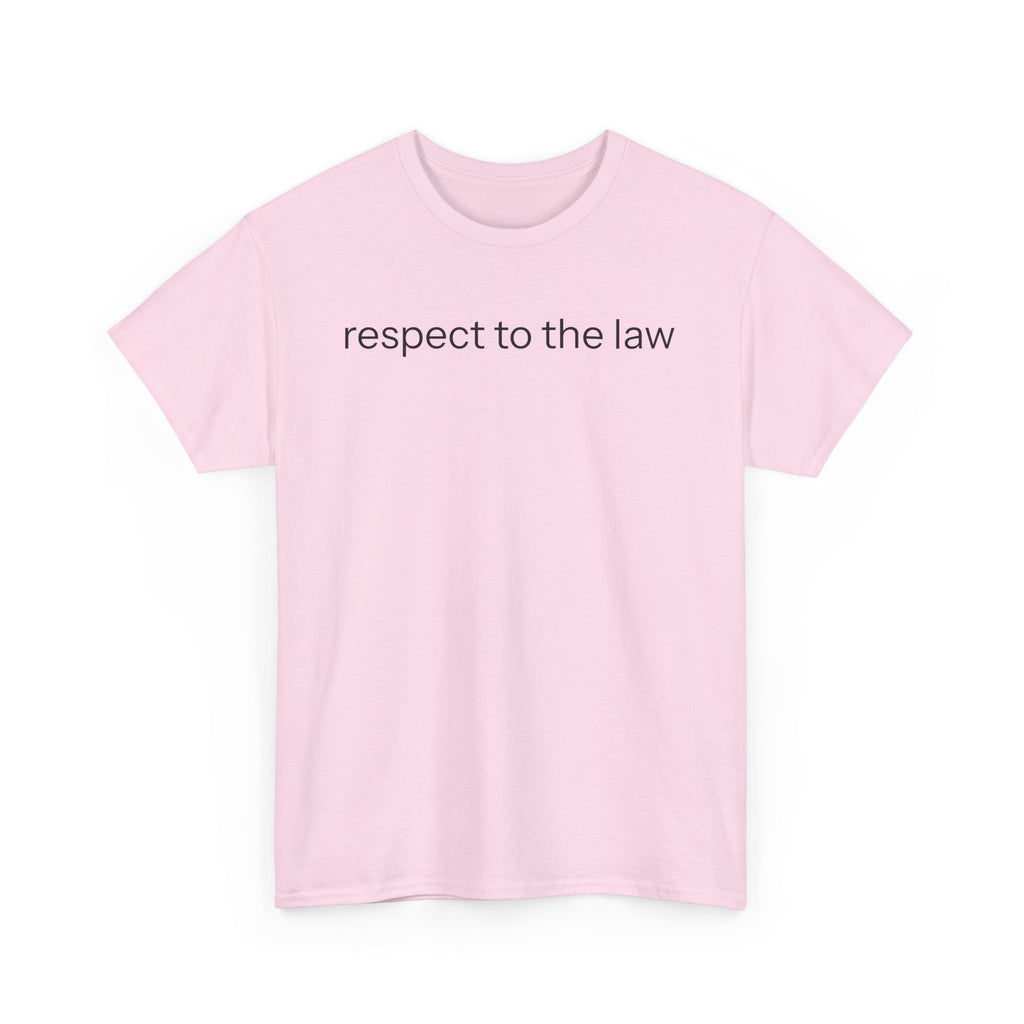 Respect to the law T-shirt
